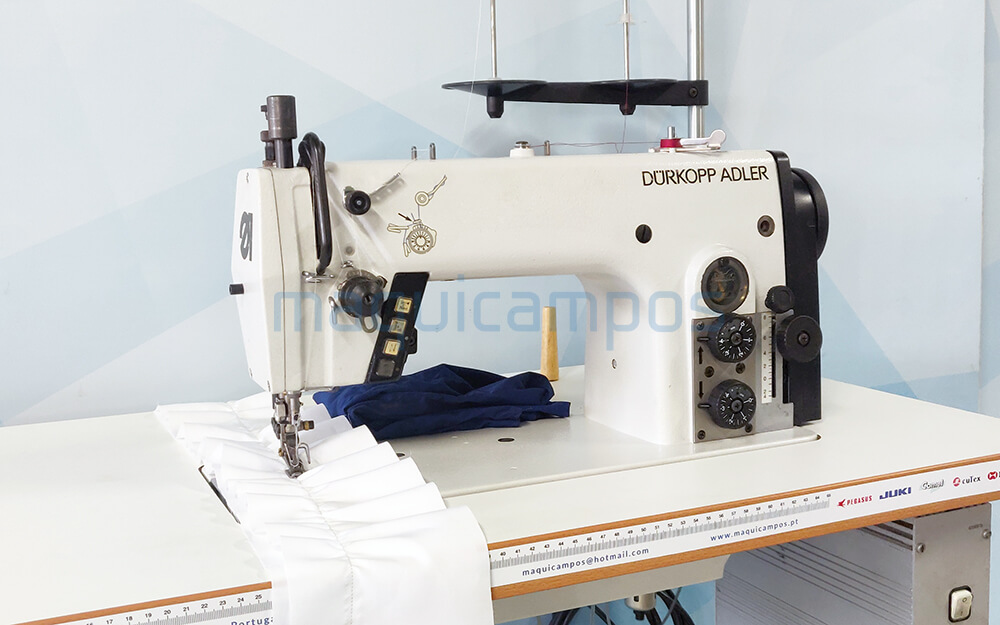 Durkopp Adler 275-140342 Lockstitch Sewing Machine with Differential Top Feed for Shirring