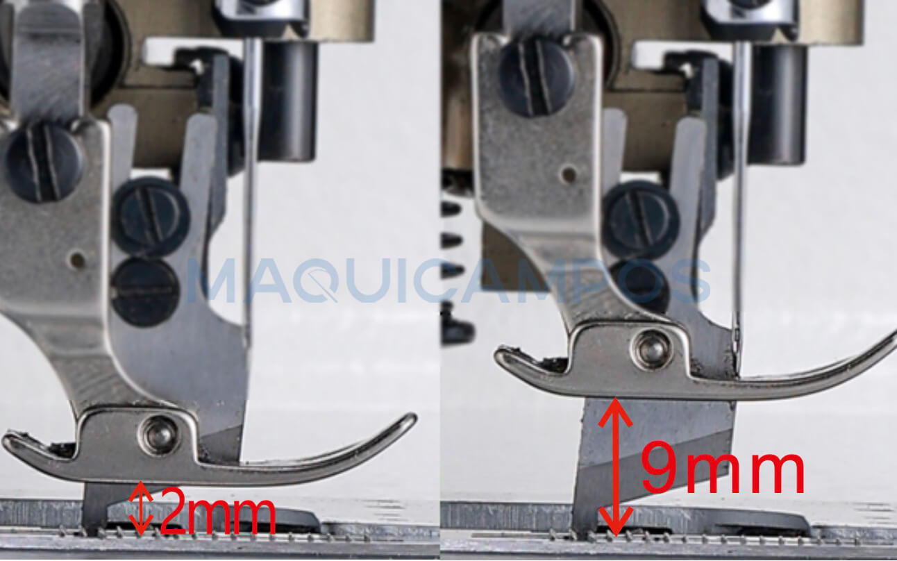 Jack JK-5559F-W (1/4) Máquina de Coser Pespunte con Cuchilla de Recorte