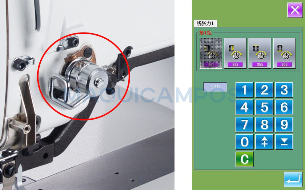 Jack JK-T1790GK-3-D Electronic Buttonhole Sewing Machine