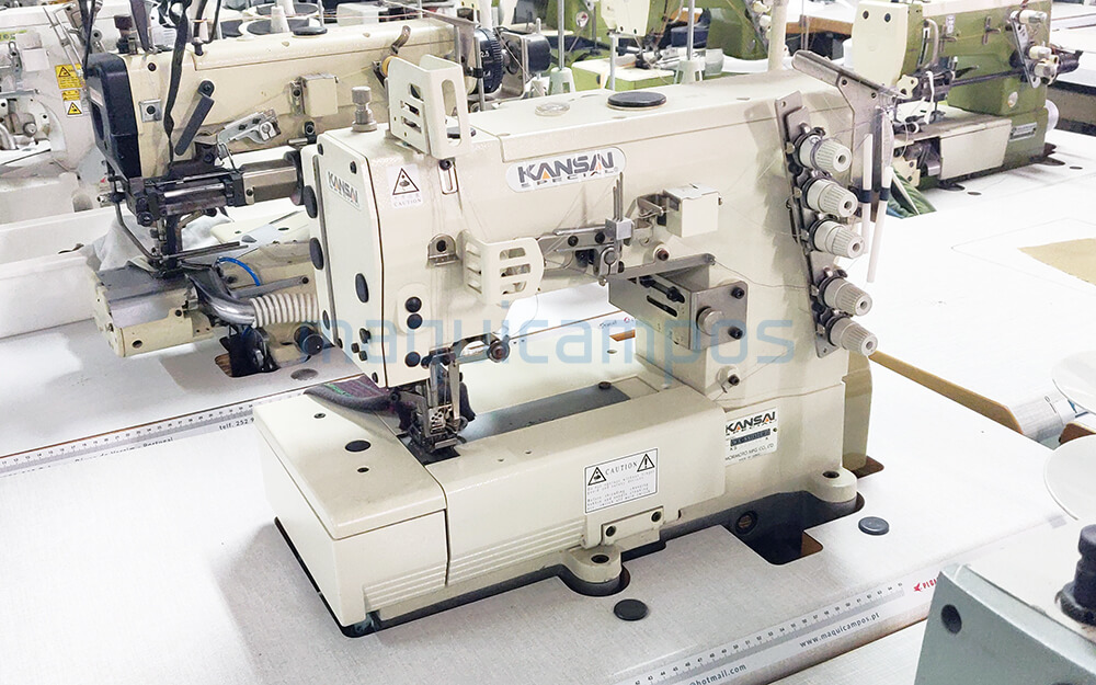 Kansai Special WX-8803DVF Máquina de Costura de Recobrir (3 Agulhas)