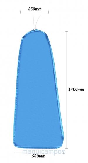 Tecido Azul para Bico de Pato<br>350*400*580mm