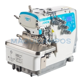Jack C5S-4-83/323/BK<br>Overlock Sewing Machine with Automatic Backlatcher (4 Threads)