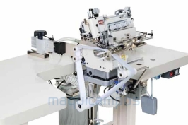 Pegasus EXT5114-04/433-2X4/KS380/Z054/PT + FRE3P<br>Overlock Sewing Machine for Automatic Collars Apply