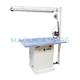 Comel MP/F<br>Rectangular Ironing Table with Suction, Hand Iron Holder and Lamp