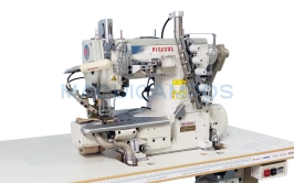 Pegasus W3664P-35BX356CS/UT4M/D332 + Maxti MK-PL<br>Hemming Sewing Machine (Cylinder Bed) with Electronic Puller